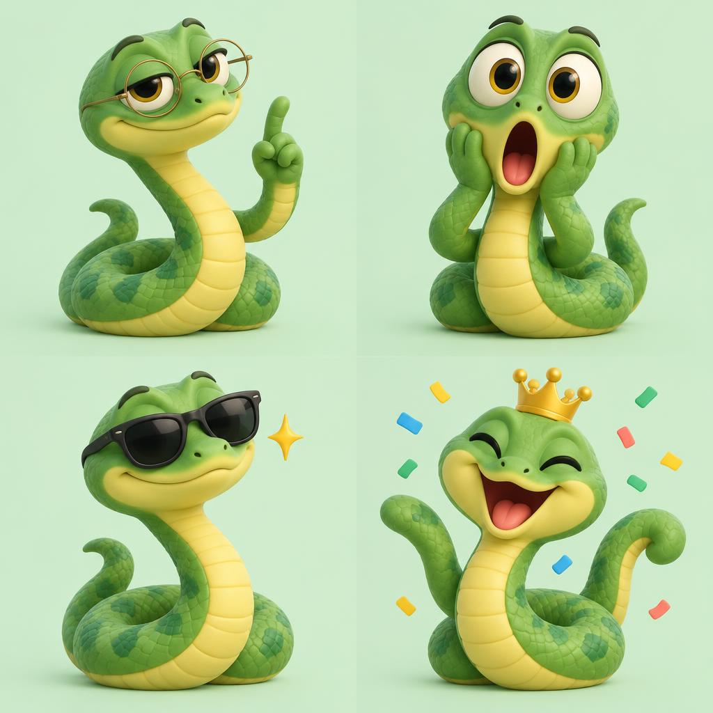 A playful python reacting to the coding challenge